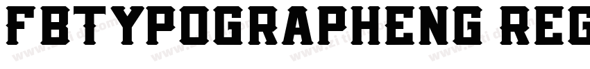 FbTypographEng Regul字体转换